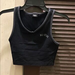 Mossimo Supply Co. Black All-Star Crop Top